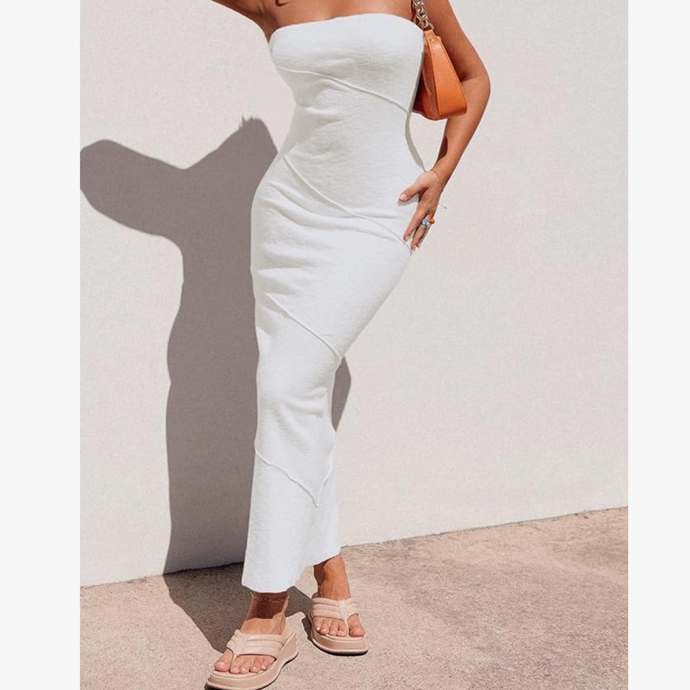Women’s white maxi dress